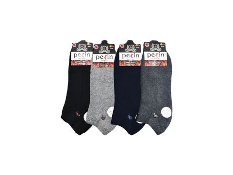 Pelin 2-8 Erkek Kışlık Havlu Patik Çorap 12'li