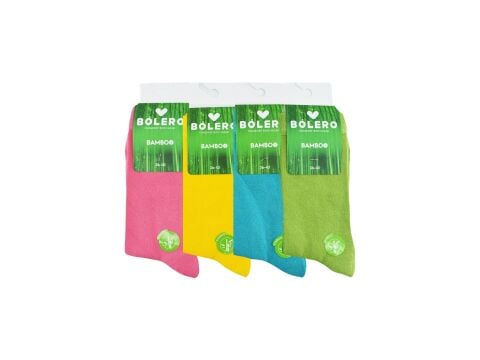 Bolero B-89 (36-40 NO) Bayan Bambu Çorap 12'li