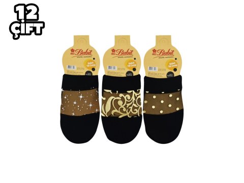Babit 002 İran Bayan Babet Çorap 12'li KARIŞIK RENK - 36-40 NO