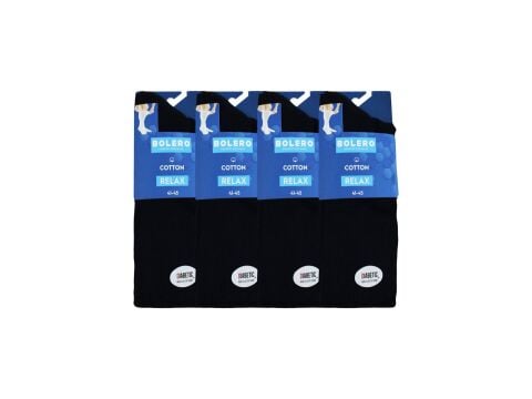 Bolero E-58-1 (41-45 NO) Rahat Lastik Dikişsiz Penye Erkek Şeker Çorap 12'li