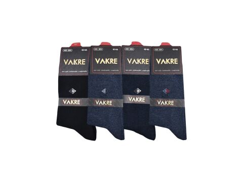 Vakre 9014-33 (41-44) Erkek Penye Likralı Çorap 12'li