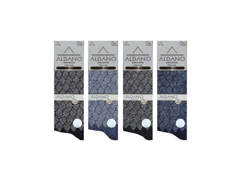 Aldano 05-6 Lambswool Yün Kışlık Erkek Soket 12'li