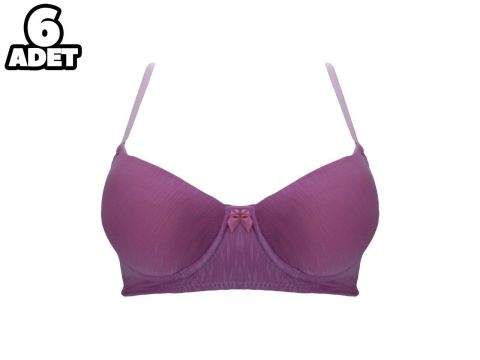 Liza 1019 Pembe Nefes Alan Bayan Destekli Sütyen 6'lı