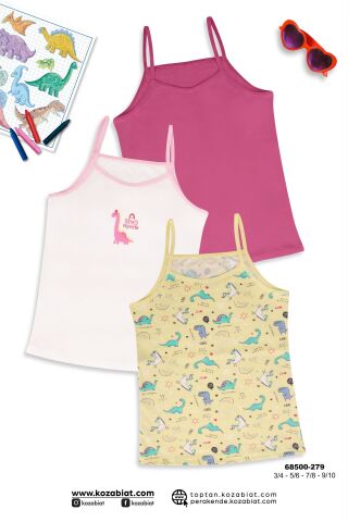 Koza Biat 68500-279 Kız Çocuk Atlet 3'lü