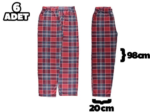 Hilal Yıldız 010 Ekose Cepli Erkek Tek Alt 6'lı