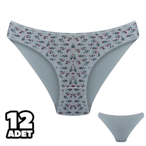 Dondeza 101-142 Desenli Bayan Bikini 12'li
