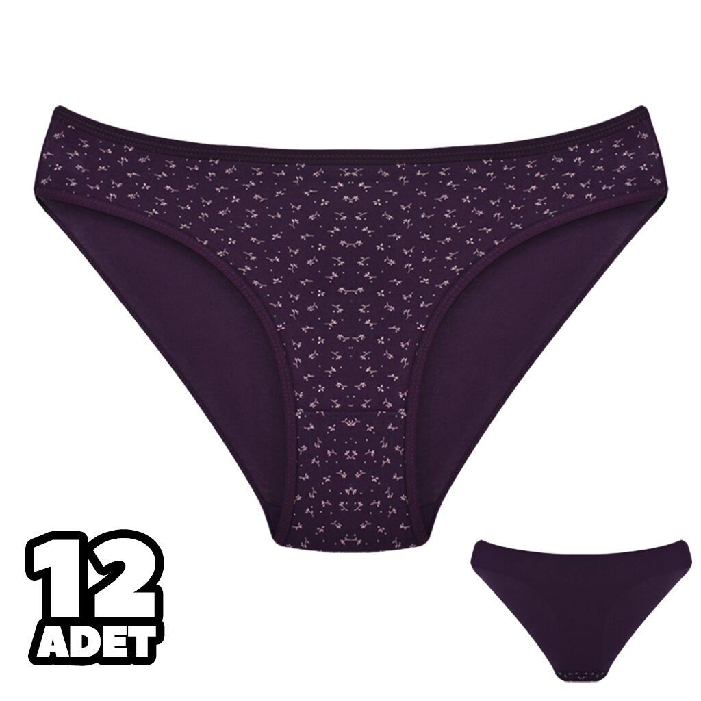 Dondeza 101-129 Desenli Bayan Bikini 12'li