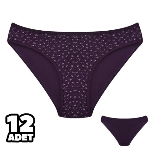 Dondeza 101-129 Desenli Bayan Bikini 12'li