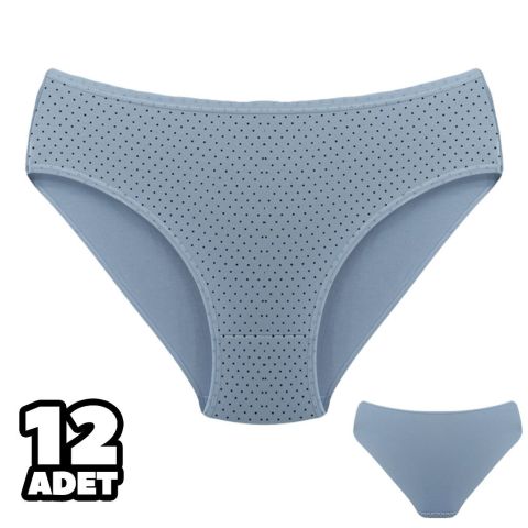Dondeza 201-155 Desenli Bayan Ara Beden Külot 12'li