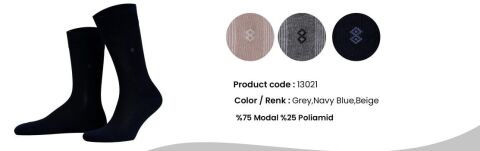 Aytuğ 13021 (41-45) Dikişsiz Erkek Modal Soket Çorap 12'li