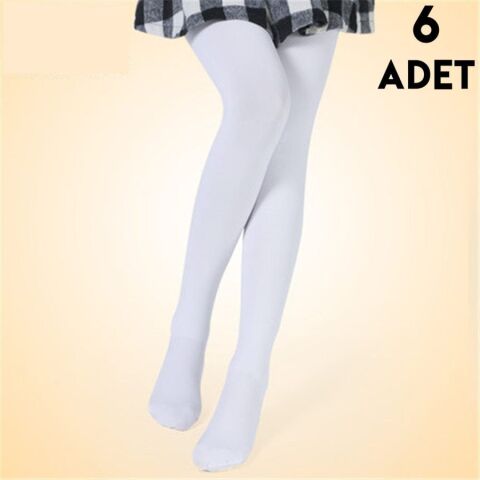 Aksu Pery 3-4 Yaş Çocuk Külotlu Çorap 6'lı