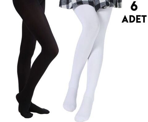 Aksu Pery 11-12 Yaş Çocuk Külotlu Çorap 6'lı