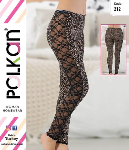 Polkan 212 Leopar Desen Bayan Tayt