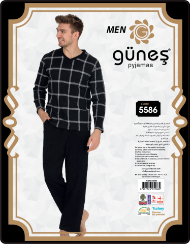 Güneş 5586 Selanik Erkek Pijama Takımı