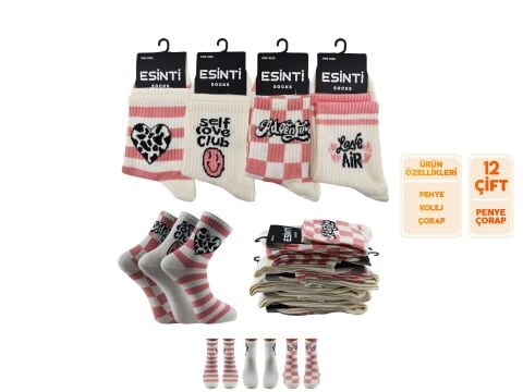 Esinti 131 Bayan Kolej Çorap 12'li