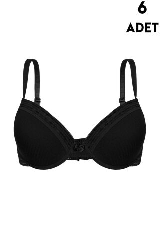 Aysemin 5168 B Cup Balenli Desteksiz Bayan Sütyen 6'lı