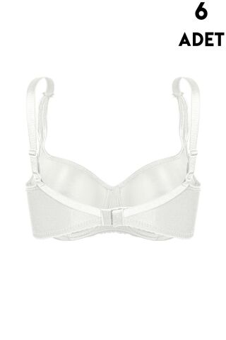 Aysemin 5067 C Cup Balenli Desteksiz Bayan Sütyen 6'lı