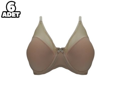 Liza 2020 Ten C Cup Balenli Desteksiz Sütyen 6'lı