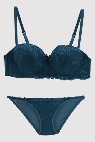 Pierre Cardin 4562 Mariah Balenli Straplez Desteksiz Sütyen Takımı