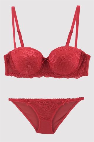 Pierre Cardin 4562 Mariah Balenli Straplez Desteksiz Sütyen Takımı