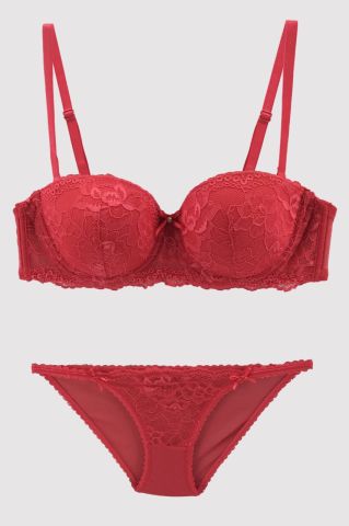 Pierre Cardin 4562 Mariah Balenli Straplez Desteksiz Sütyen Takımı