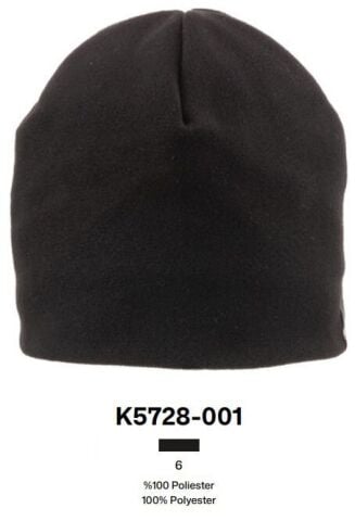 Suyutti 5728-001 Siyah Erkek Polar Bere 6'lı