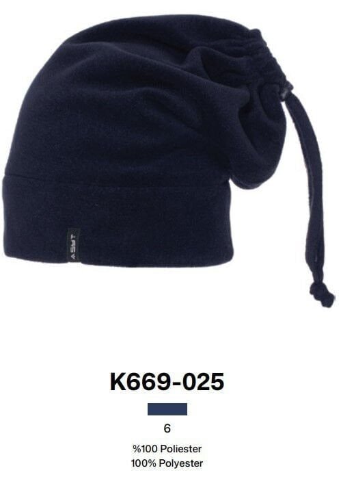 Suyutti 669-025 Lacivert İpli Stoperli Erkek Polar Bere 6'lı