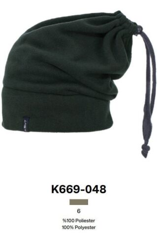 Suyutti 669-048 Haki İpli Stoperli Erkek Polar Bere 6'lı