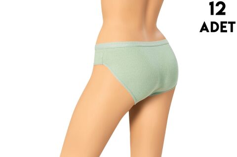 Dondeza 1063 M Beden Bayan Likralı Raporlu Bayan Külot 12'li