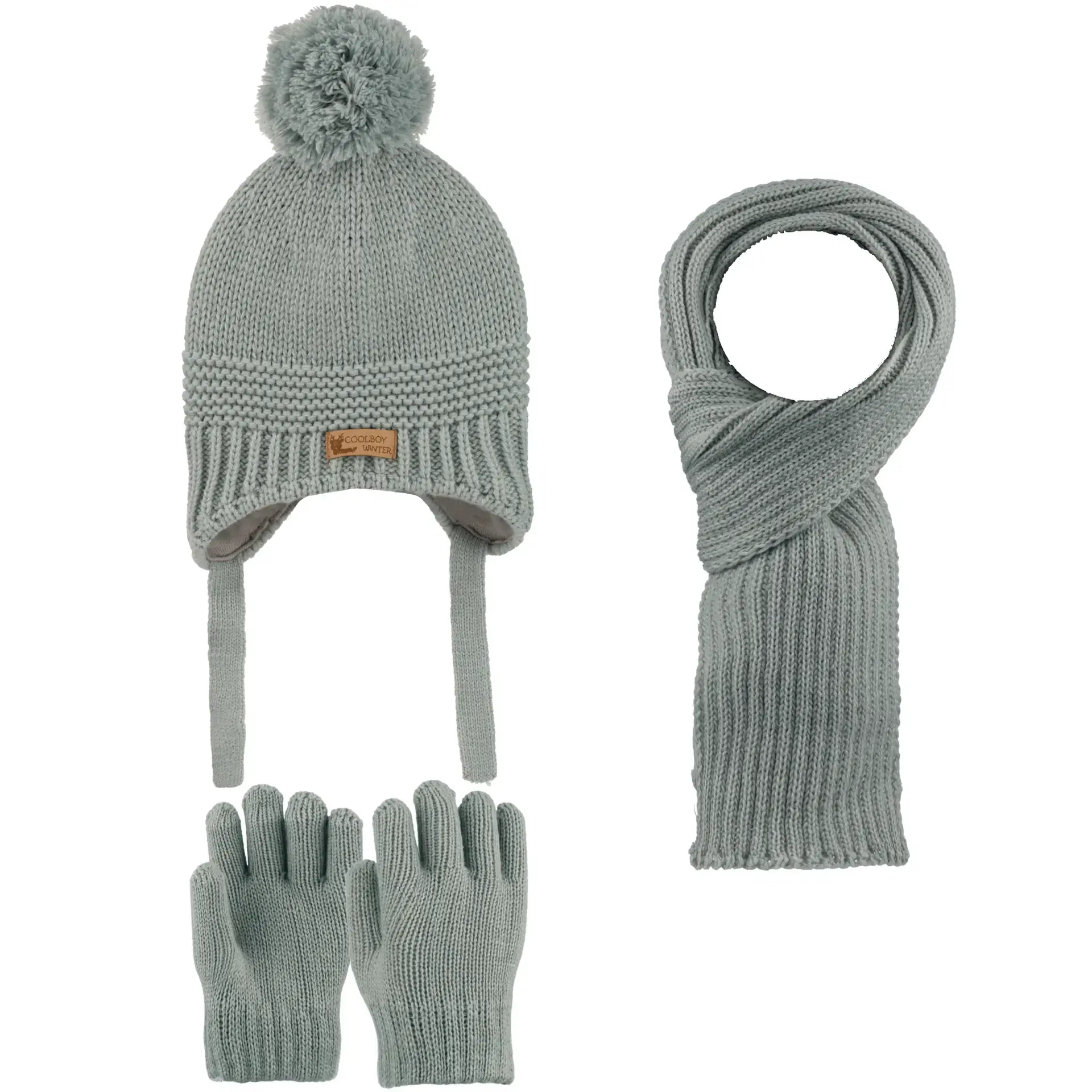 Kitti P-K26160-07 (1-4) Yaş Erkek Çocuk Şapka Atkı Eldiven Takım 6'lı