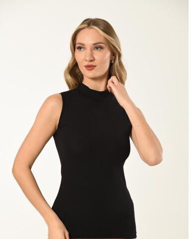 Defnem 5226 (M-L-XL-XXL) Penye Balıkçı Yaka Bayan Atlet 6'lı