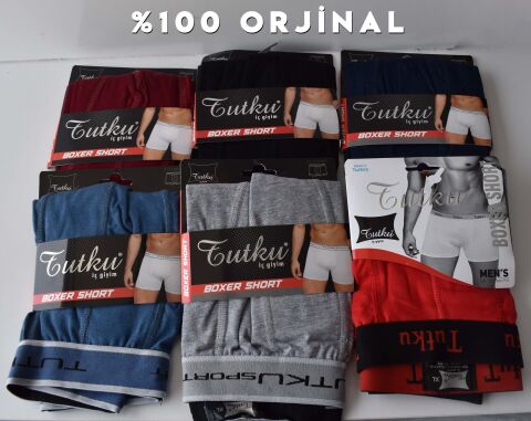 Tutku 0400 Erkek Elestan Spor Boxer