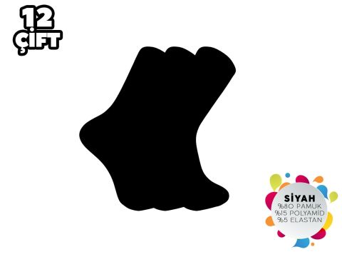 Esinti 76 Bayan Kolej Çorap 12'li