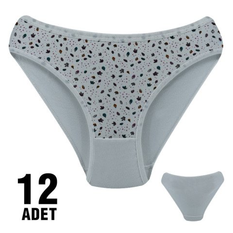 Dondeza 101-114 Desenli Bayan Bikini 12'li