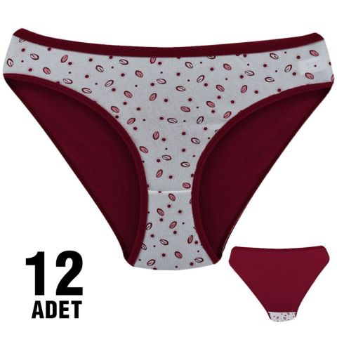 Dondeza 101-116 Desenli Bayan Bikini 12'li
