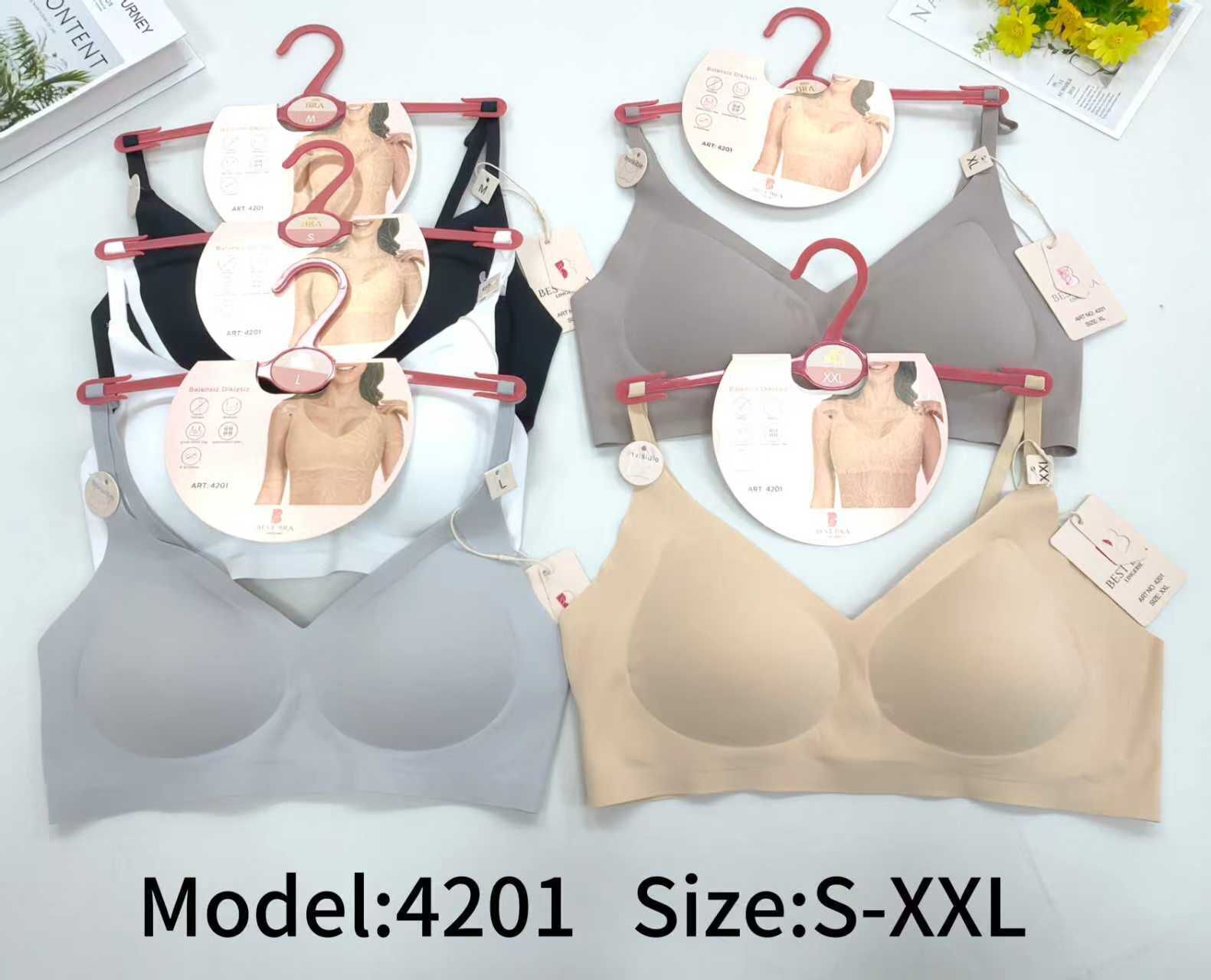 Umt 4201 (S-M-L-XL) Lazer Kesim Bayan Sütyen 6'lı