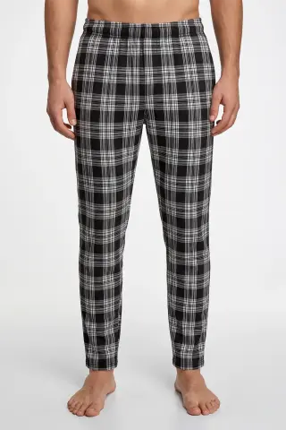 Alperi 72-26-1 (M-L-XL-XXL) Ekoseli Cepli Erkek Tek Alt 4'lü