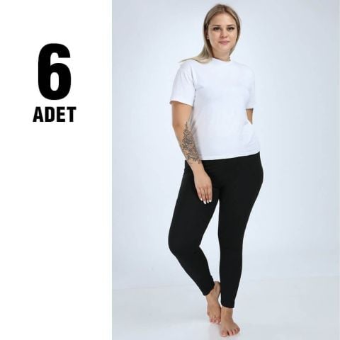 Hilal Yıldız Dantelli Bayan Uzun Tayt 6'lı