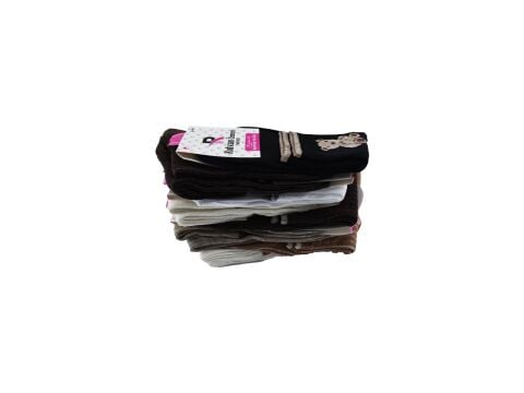 Pelin 12-28 Naturel Bayan Penye Parfümlü Kolej Çorap 12'li