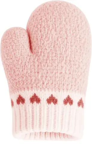 Kitti P-K26210-03 (1-3) Yaş Kız Bebe Örme Eldiven 6'lı