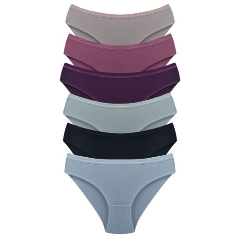 Byou Life (L-XL-2XL) Penye Soft Fitilli Bayan Külot 12'li
