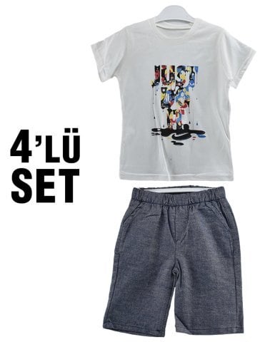 Fantastic Erkek Çocuk Takım 5-6-7-8 Yaş 4 Lü