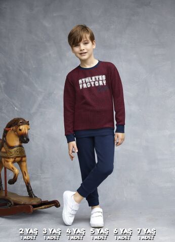 Elsima 3158 Erkek Çocuk Uzun Kollu Pijama Takımı 6'lı (2-3-4-5-6-7 Yaş)