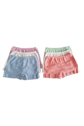 Tutku 0853 Pandora Kız Çocuk Boxer Şort 6'lı