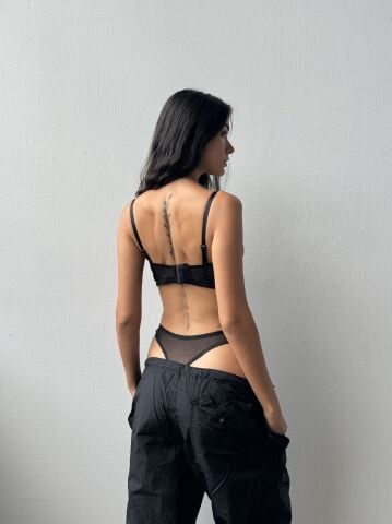 Cansoy 693 (75-80-85-90) Çiçekli Kapsız Balenli Desteksiz Sütyen Takım 6'lı