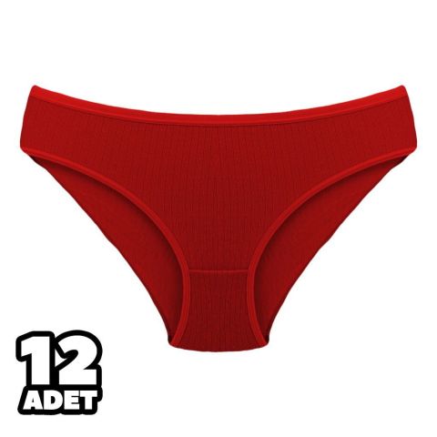 Dondeza 159 Viskon Fitilli Raporlu Bayan Bikini 12'li