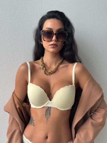 Cansoy 704 (75-80-85-90) Ribana Balenli Destekli Sütyen 6'lı