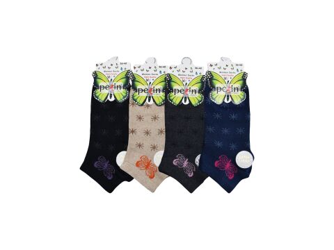 Pelin 11-1 Naturel Penye Bayan Patik 12'li