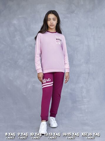 Elsima 3194 Kız Çocuk Uzun Kollu Pijama Takımı 6'lı (8-16YAŞ)