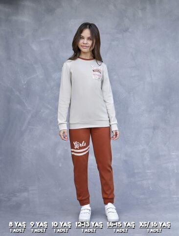 Elsima 3194 Kız Çocuk Uzun Kollu Pijama Takımı 6'lı (8-16YAŞ)